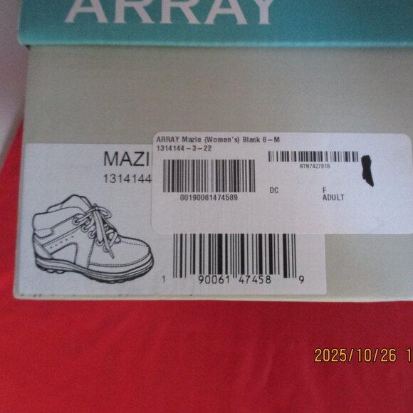 Array Mazie Lace-Up Round Toe Ankle Boots $110 - US Size 6 - Black - 1399 - Picture 11 of 11